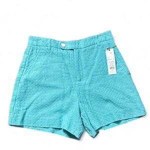 NWT Draper James RSVP Basket Weave Turquoise Shorts